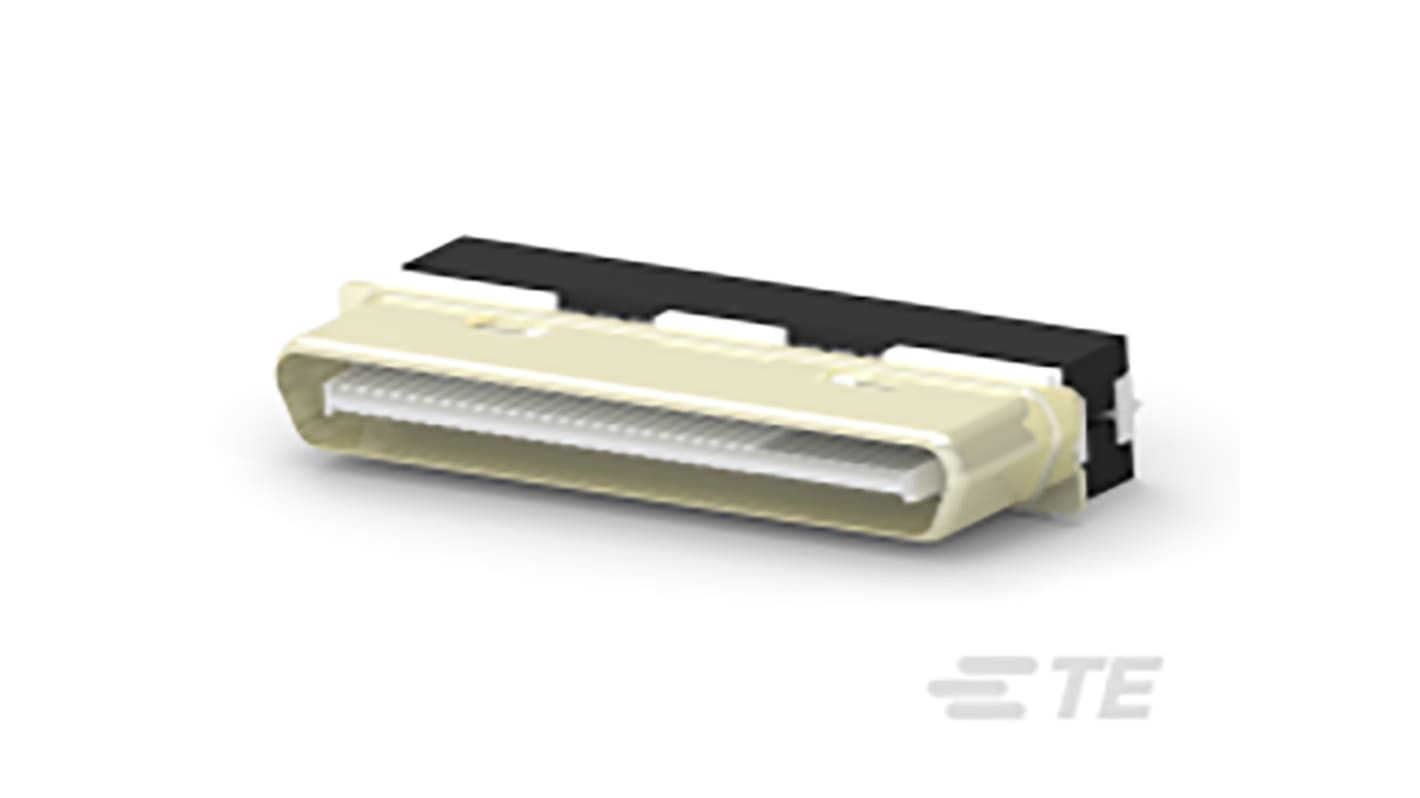 TE Connectivity IDC连接器, 公插, 68p, 0.8mm间距, 2排, 电缆安装, IDC端接