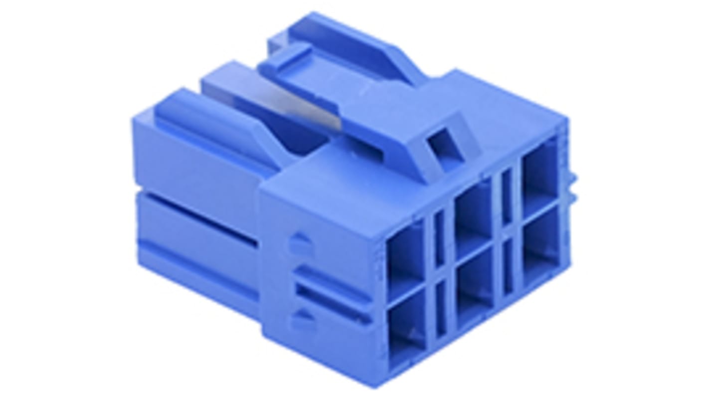 Molex, CP-6.5 Female Connector Housing, 6.5mm Pitch, 6 Way, 2 Row
