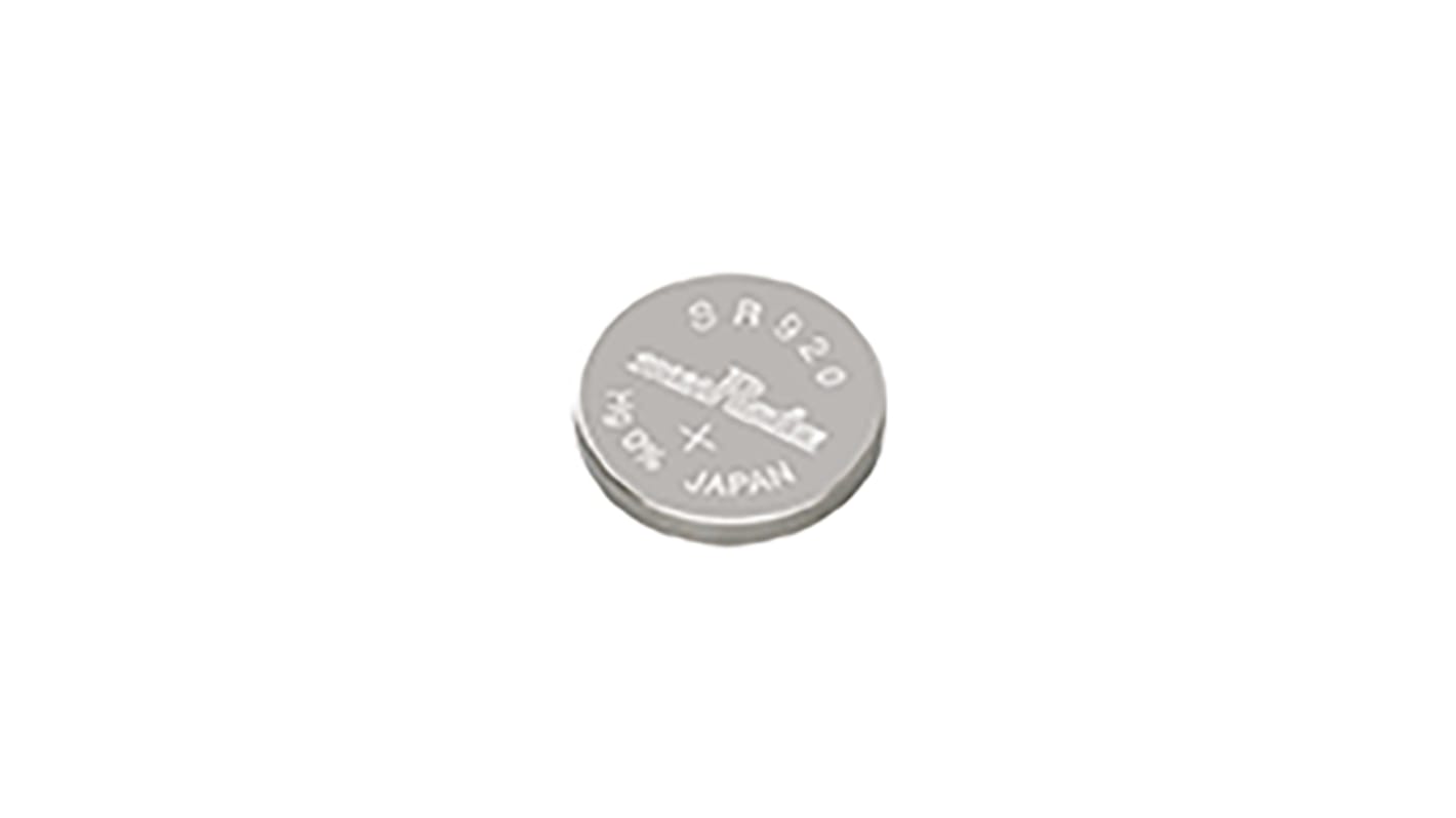 Murata コイン電池, 酸化銀, 1.55V 97384162 SR920/8MR1WW