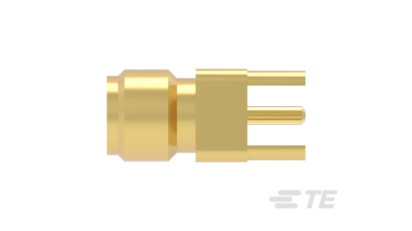 TE Connectivity, Jack PCB Mount SMA Connector, 50Ω, Solder Termination, Straight Body