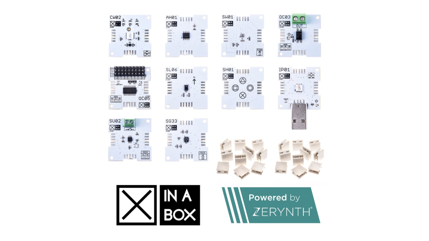 Strumento di sviluppo comunicazione e wireless XinaBox IoT Plus Kit, Powered by Zerynth