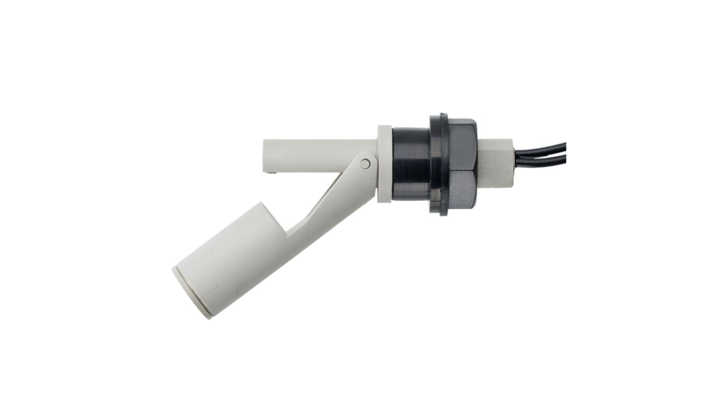 RS PRO PPS浮球开关, 水平安装, NO/NC, 最大直流120V, 最高+120°C, 线长1m