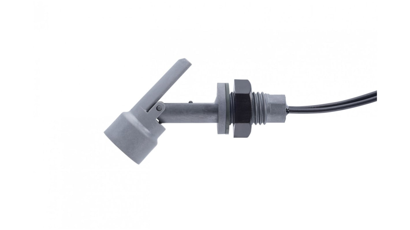 RS PRO Threaded Polyphenylene Sulfide Float Switch, Float, 1m Cable, NO/NC, 240V ac Max, 120V dc Max
