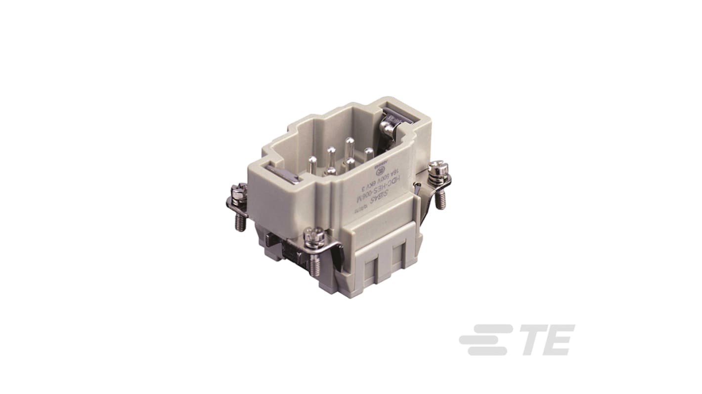 Inserto connettore TE Connectivity, serie HDC HE, 16A, 6 vie