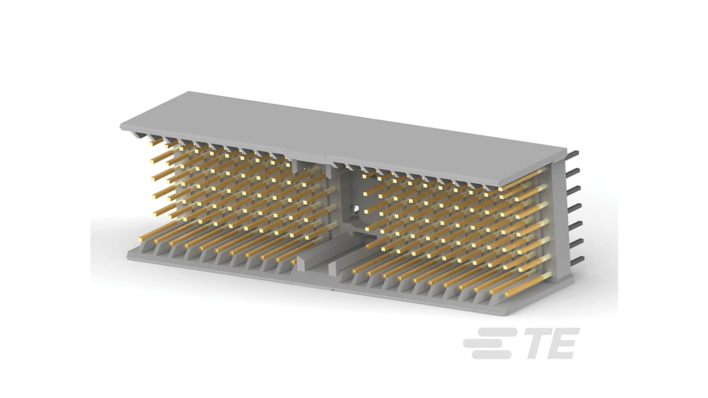 TE Connectivity Hátlapi csatlakozó ZPACK sorozat, távolság: 2mm, 154 érintkezős, 7 soros, Függőleges, Férfi, lezárás:
