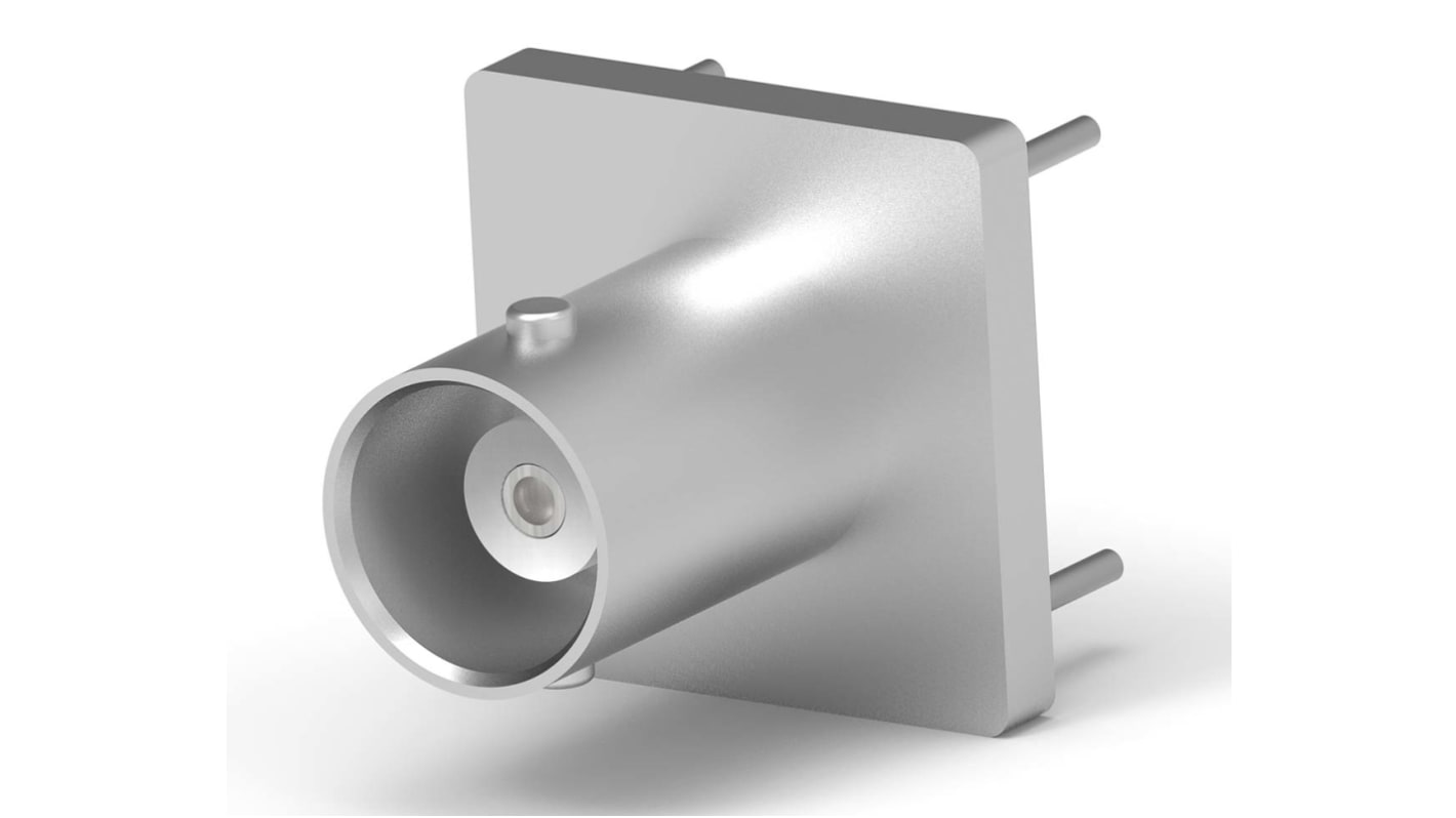 TE Connectivity OEG Series, Jack Through Hole BNC Connector, 50Ω, Solder Termination, Straight Body