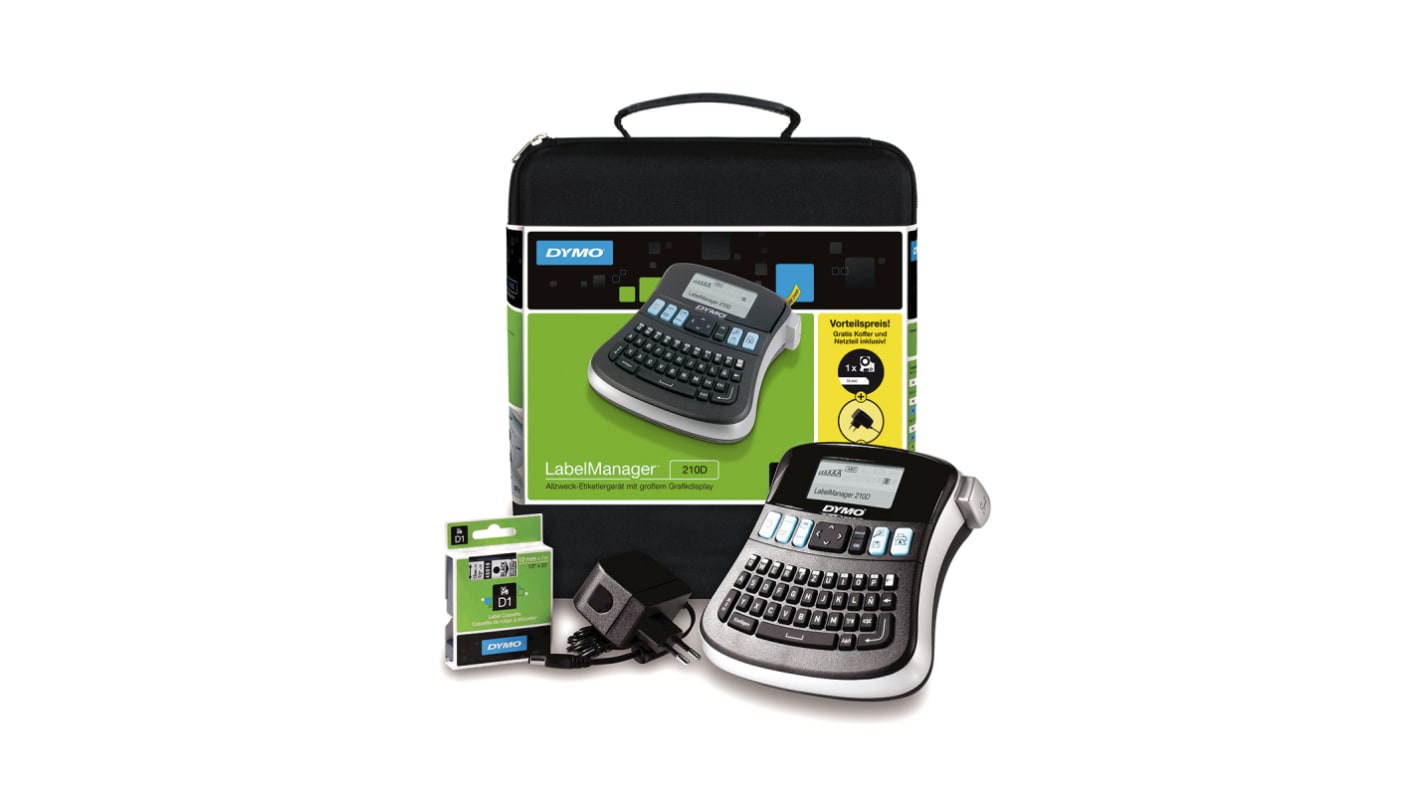 Dymo LabelManager 210D Label Printer, 12mm Max Label Width, EU