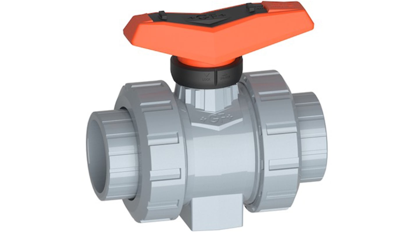 Georg Fischer ABS 2 Way, Ball Valve, 1 1/4in, 16bar Operating Pressure