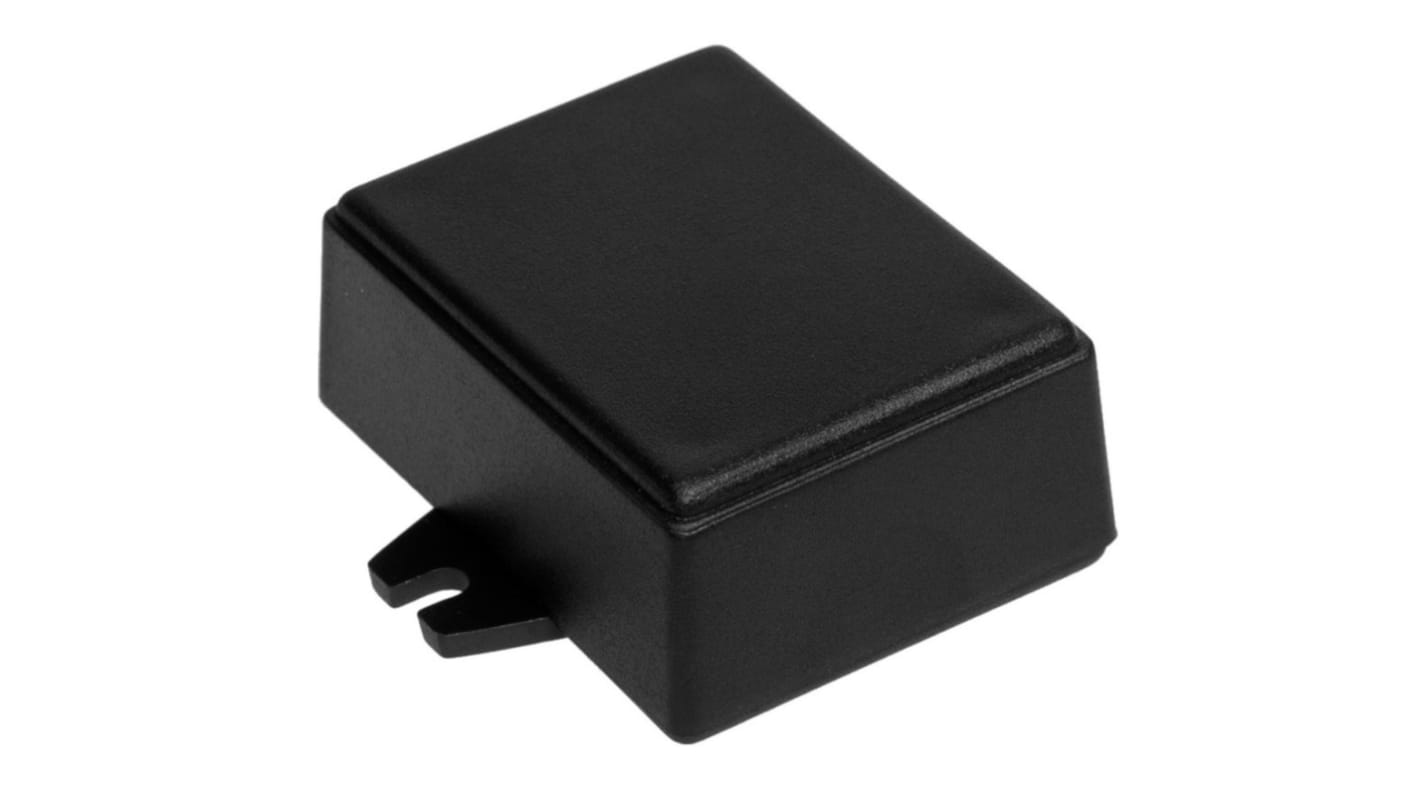 RS PRO Black ABS Enclosure, IP53, Black Lid, 66 x 49 x 28mm