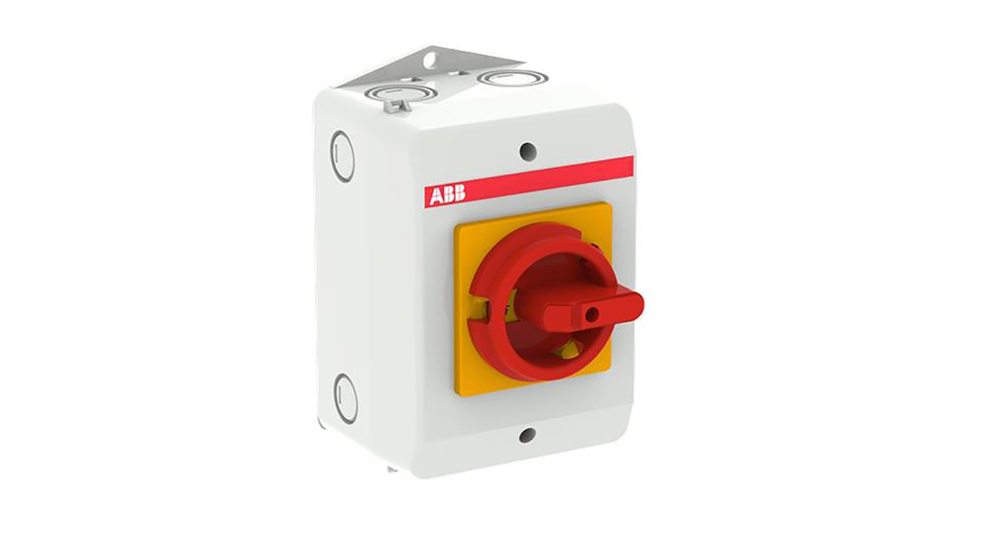 ABB 3P Pole Isolator Switch - 23A Maximum Current, IP65