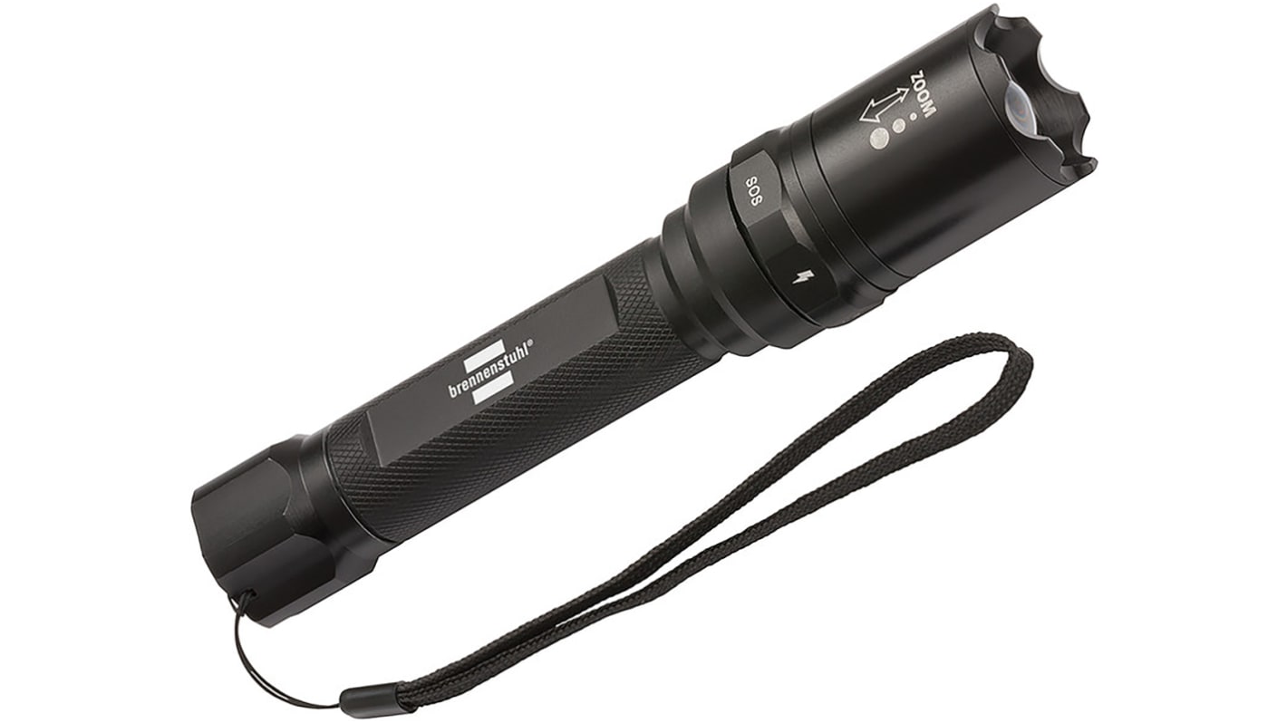 brennenstuhl LED Torch Black - Rechargeable 430 lm, 184 mm