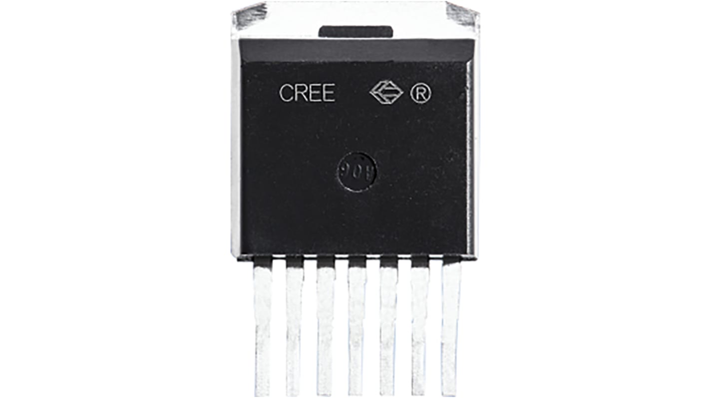 Wolfspeed N-Kanal, SMD MOSFET 900 V / 22 A 83 W, 7-Pin TO-263-7