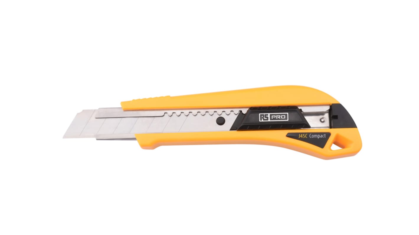 Taglierino di sicurezza RS PRO, lama A scatto, Retrattile, L. 18mm