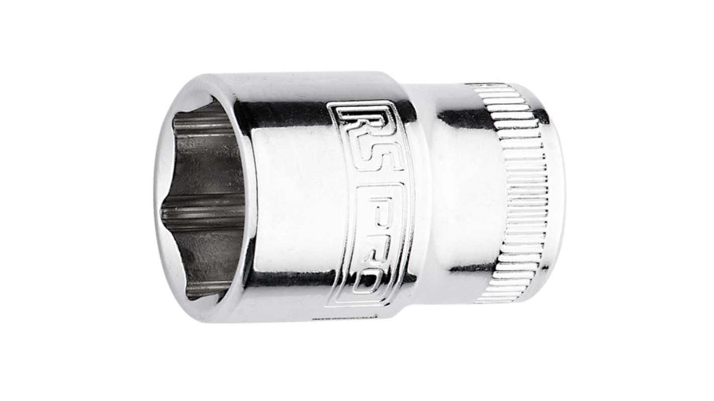 RS PRO 1/4 in Drive 6mm Standard Socket, 6 point, 25 mm Overall Length