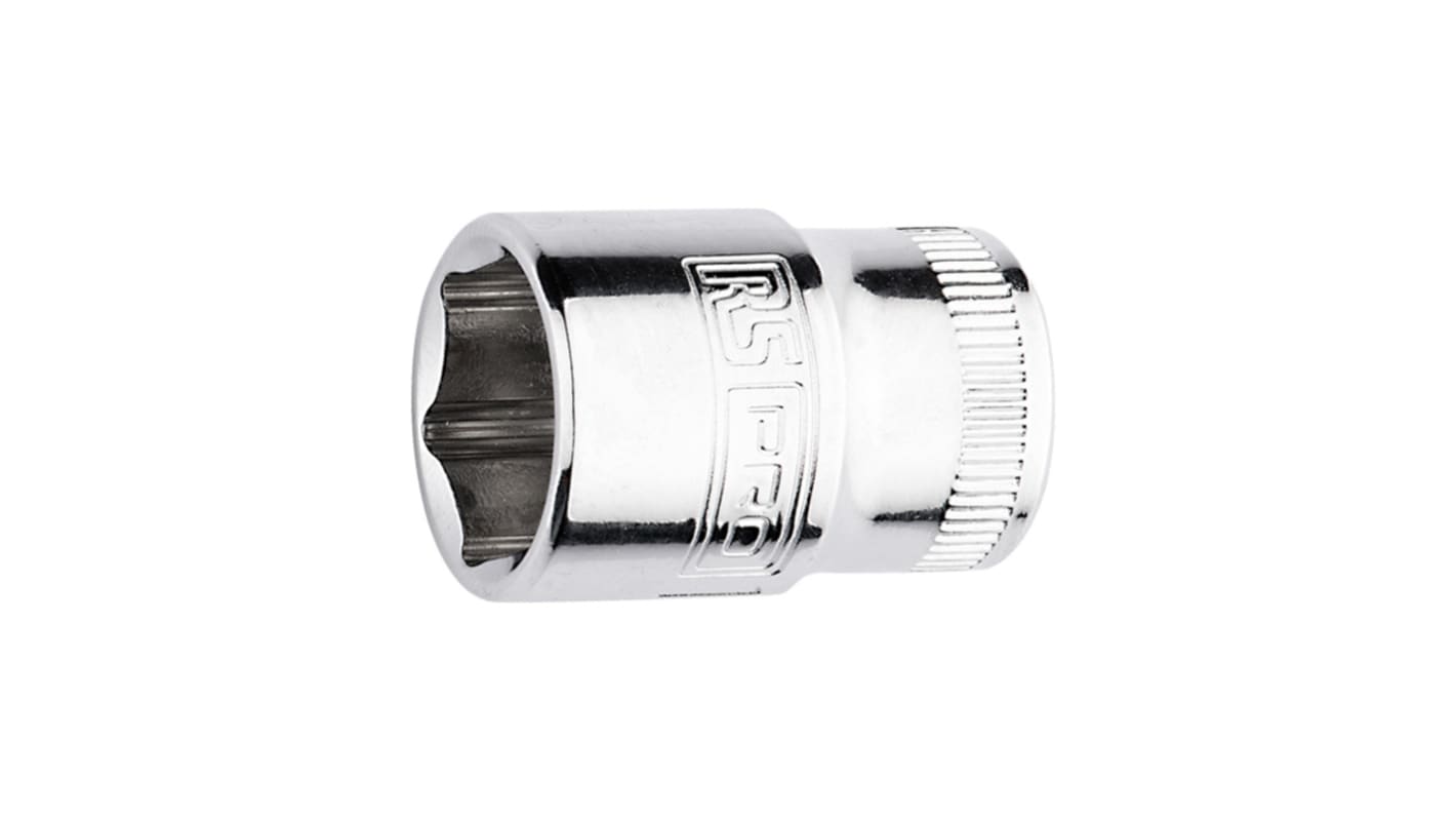 RS PRO 1/4 in Drive 9mm Standard Socket, 6 point, 25 mm Overall Length