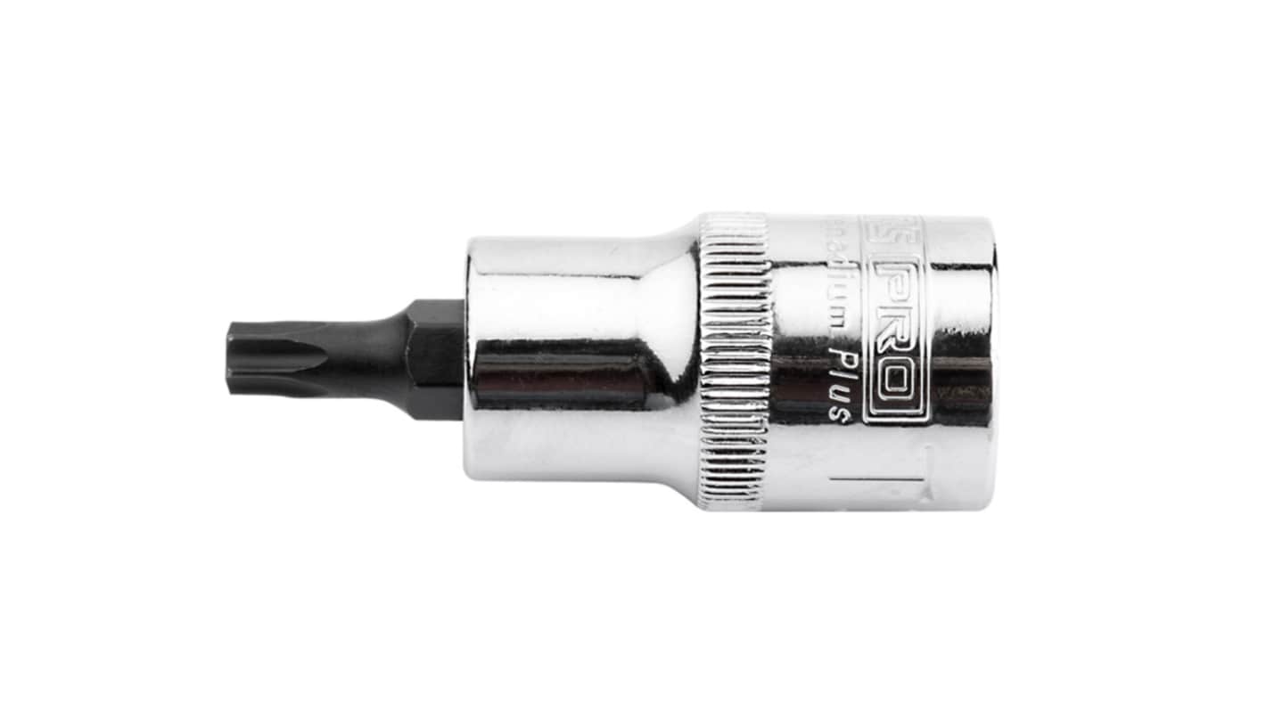 RS PRO 梅花头钻头套筒, 1/2 in驱动头, 55 mm总长, 铬钒钼钢制