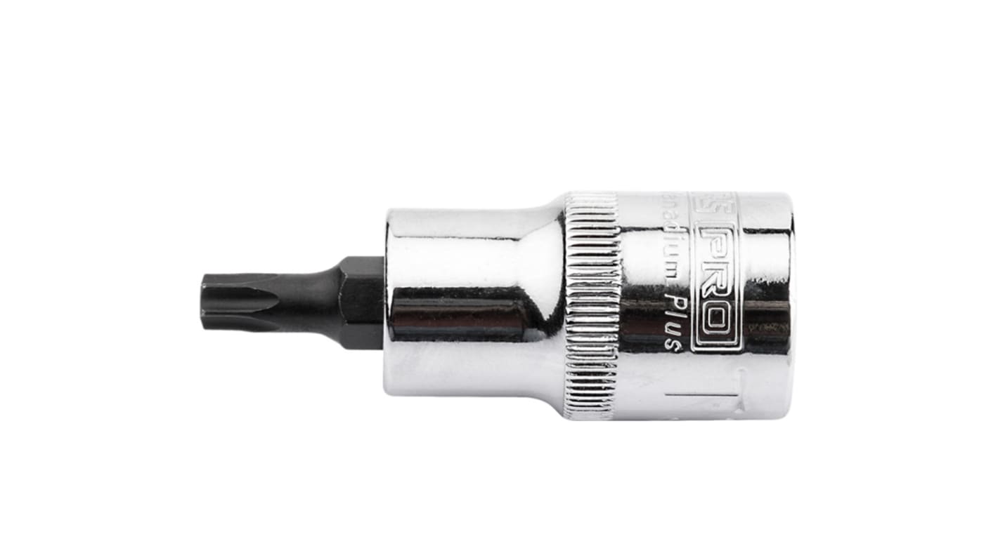RS PRO 梅花头钻头套筒, 1/2 in驱动头, 55 mm总长, 铬钒钼钢制