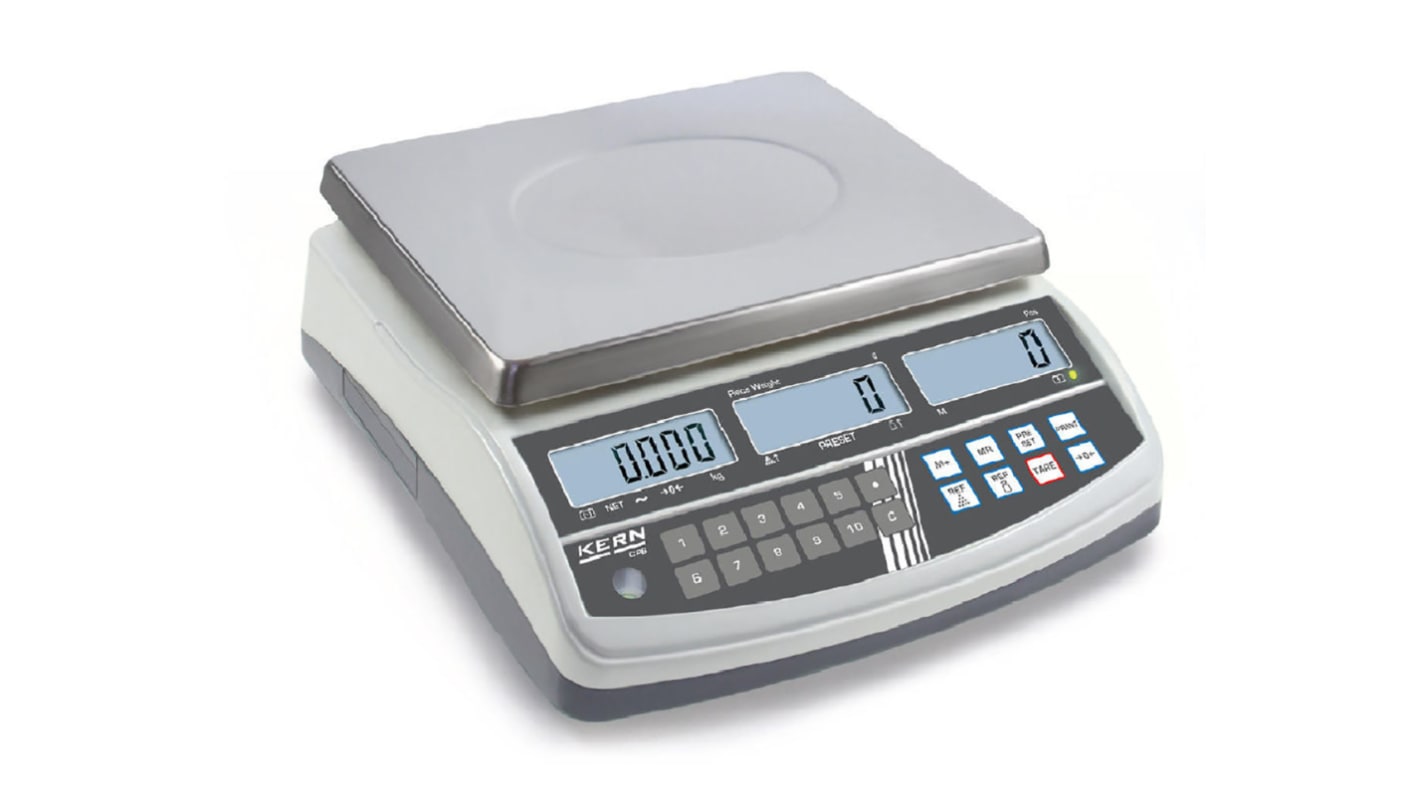 Kern CPB 6K0.1N+C Counting Weighing Scale, 6kg Weight Capacity PreCal