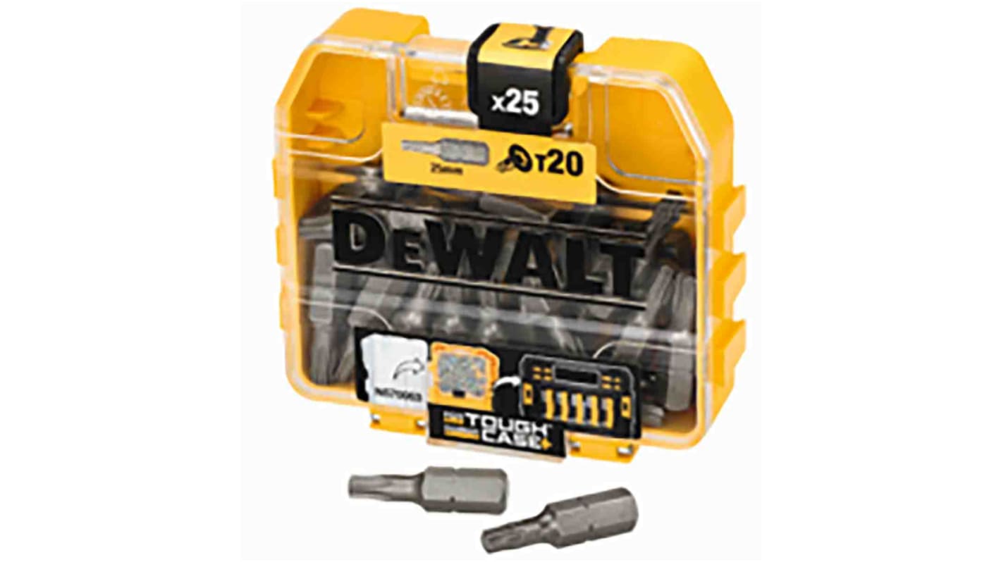 Inserto per cacciaviti Torx DeWALT, 25 (Per Confezione) pezzi, T20 x 25 mm