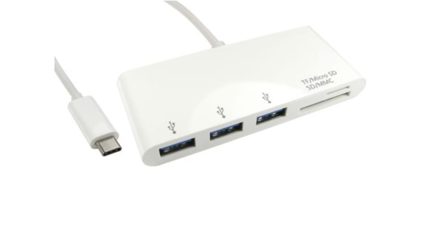 Hub USB RS PRO, USB 3.0 3 USB USB C