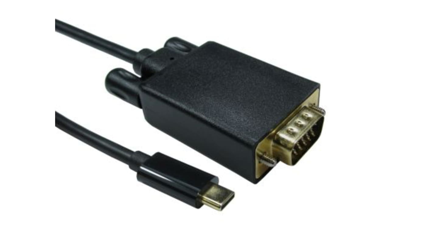 2MTR USB TYPE C M - VGA M BLACK CABLE 10