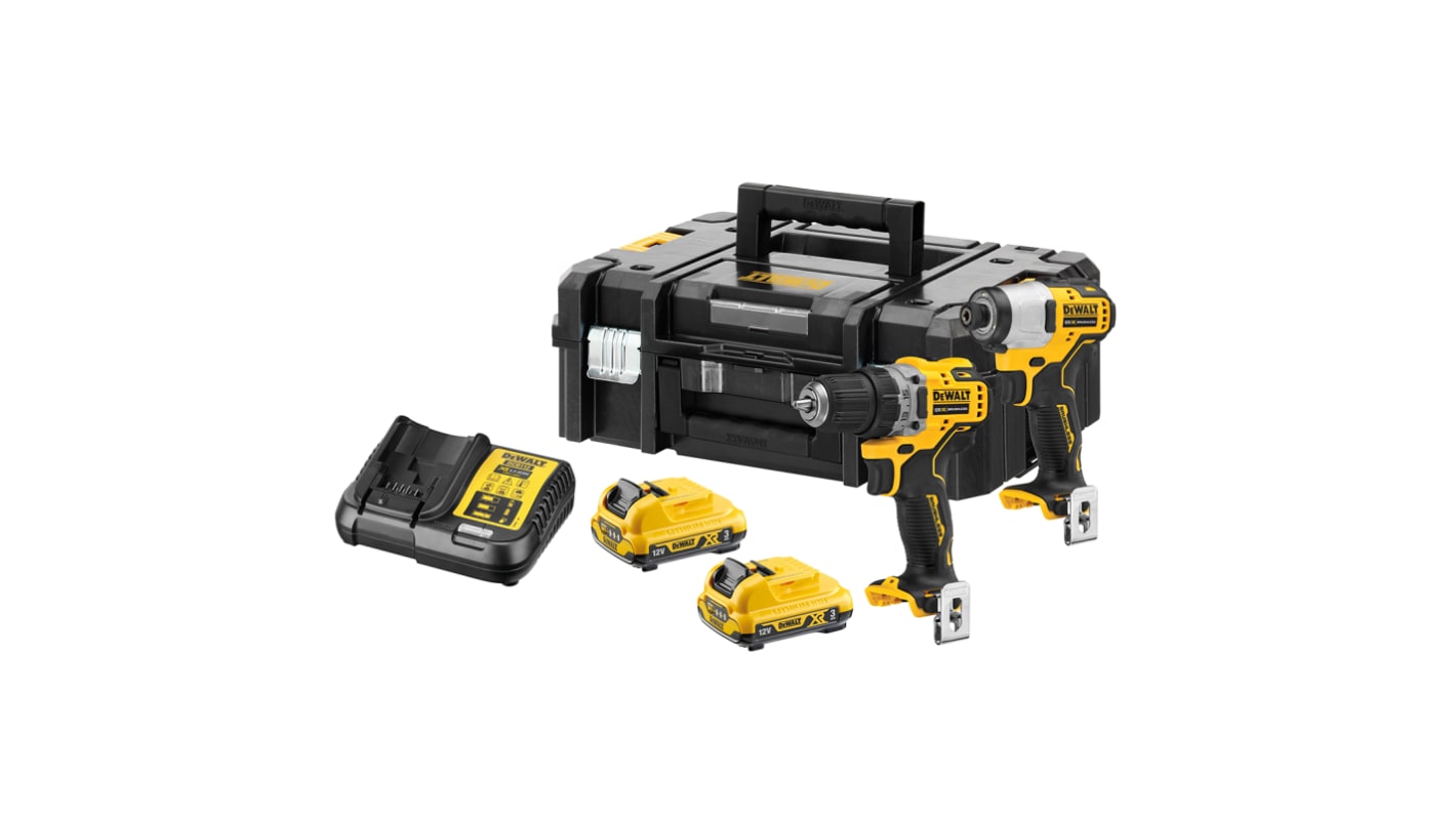 DeWALT DCK2111L2T QW 12V Cordless Cordless Power Tool Kit RS