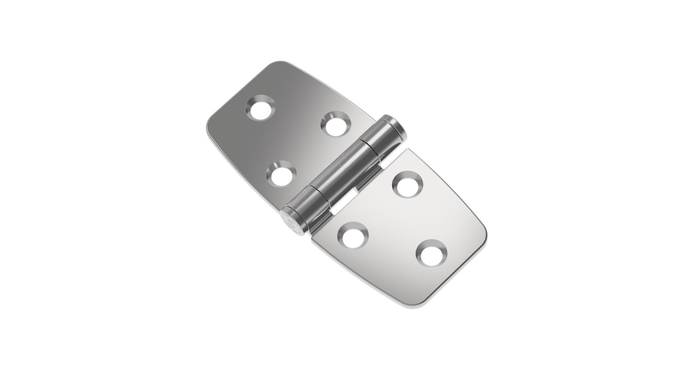 Kloubový závěs, Lesklý, Nerezová ocel, délka: 78mm x 38.2mm x 9mm Southco