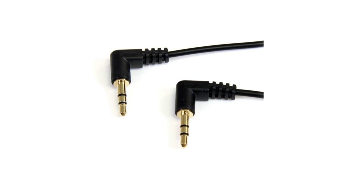 StarTech.com Male 3.5mm Stereo Jack to Male 3.5mm Stereo Jack Aux Cable, Black, 1.8m MU6MMS2RA