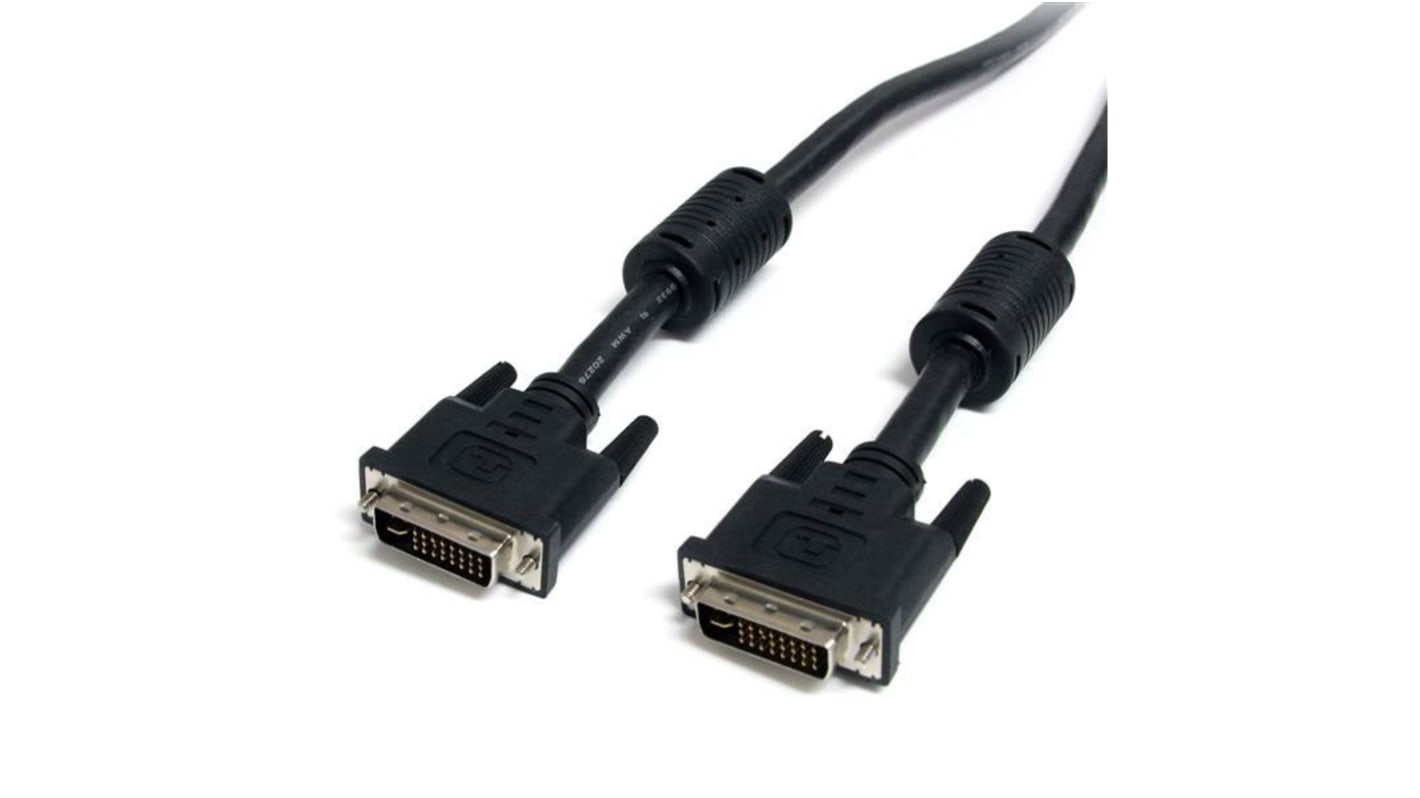 StarTech.com, Male DVI-I Dual Link to Male DVI-I Dual Link Cable, 6.1mBlack sheath