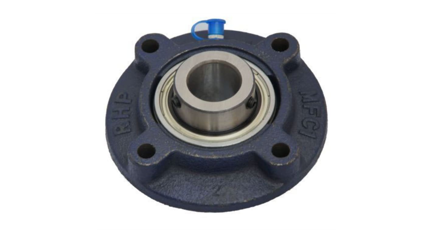 Cuscinetto flangiato NSK-RHP, 4 fori di montaggio da 10mm, Ø int 35mm x 133.4mm x 49.2mm, in Ghisa