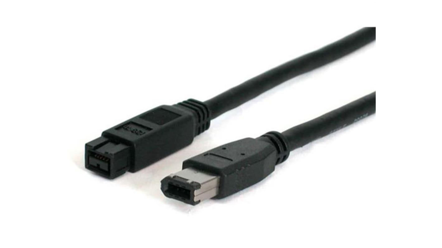 Kabel FireWire, typ: Fire Wire, dł.: 1.8m, Czarny, Ekranowane