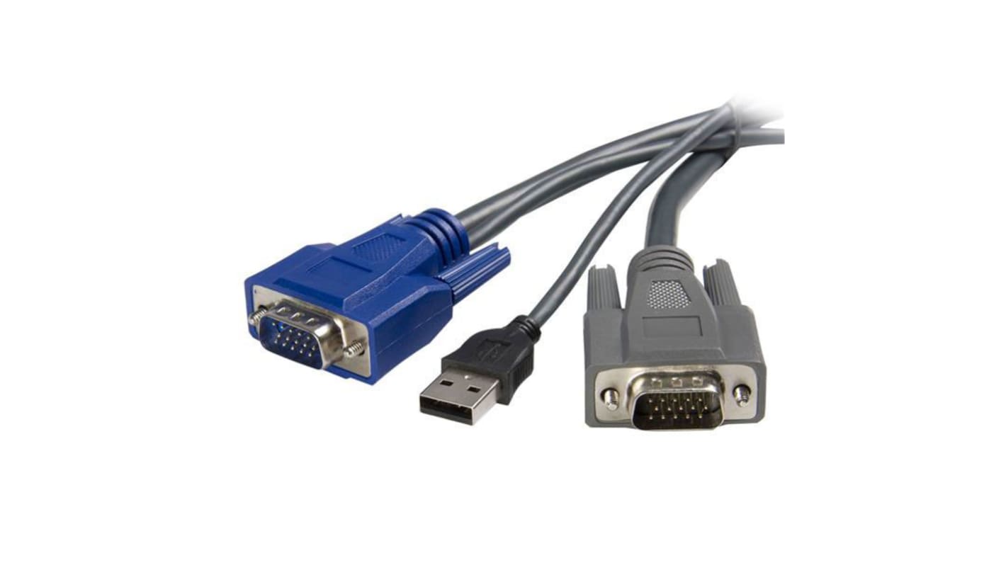 StarTech.com Male VGA to Male USB A; VGA KVM Cable