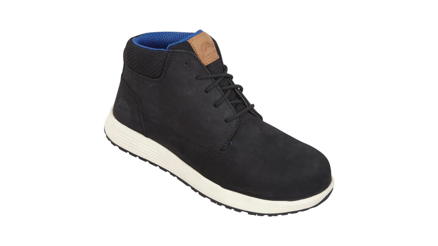 Scarponcini antinfortunistici S3 Himalayan da  Unisex tg. 39, col. Nero, resistenti all'acqua, con puntale di sicurezza