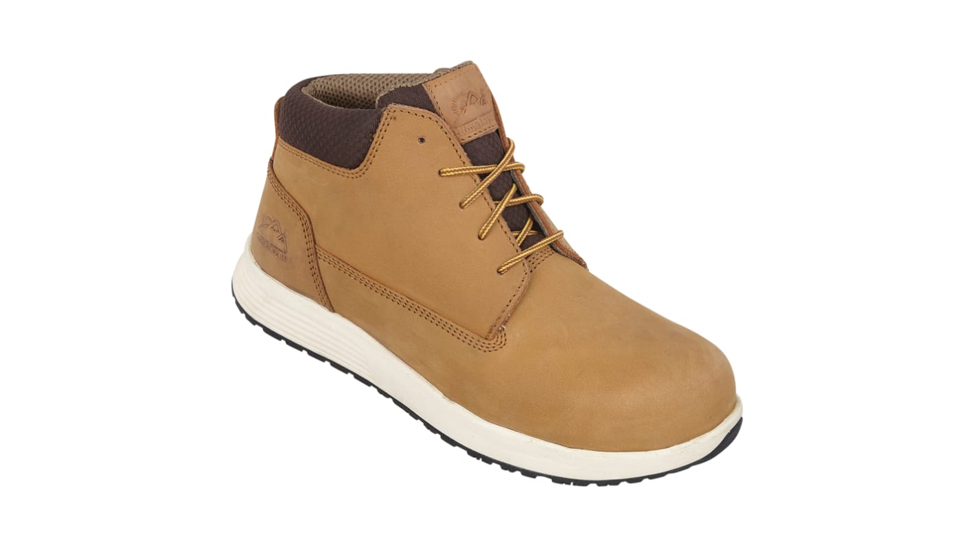 Scarponcini antinfortunistici S3 Himalayan da  Unisex tg. 44, col. Marrone chiaro, resistenti all'acqua, con puntale di