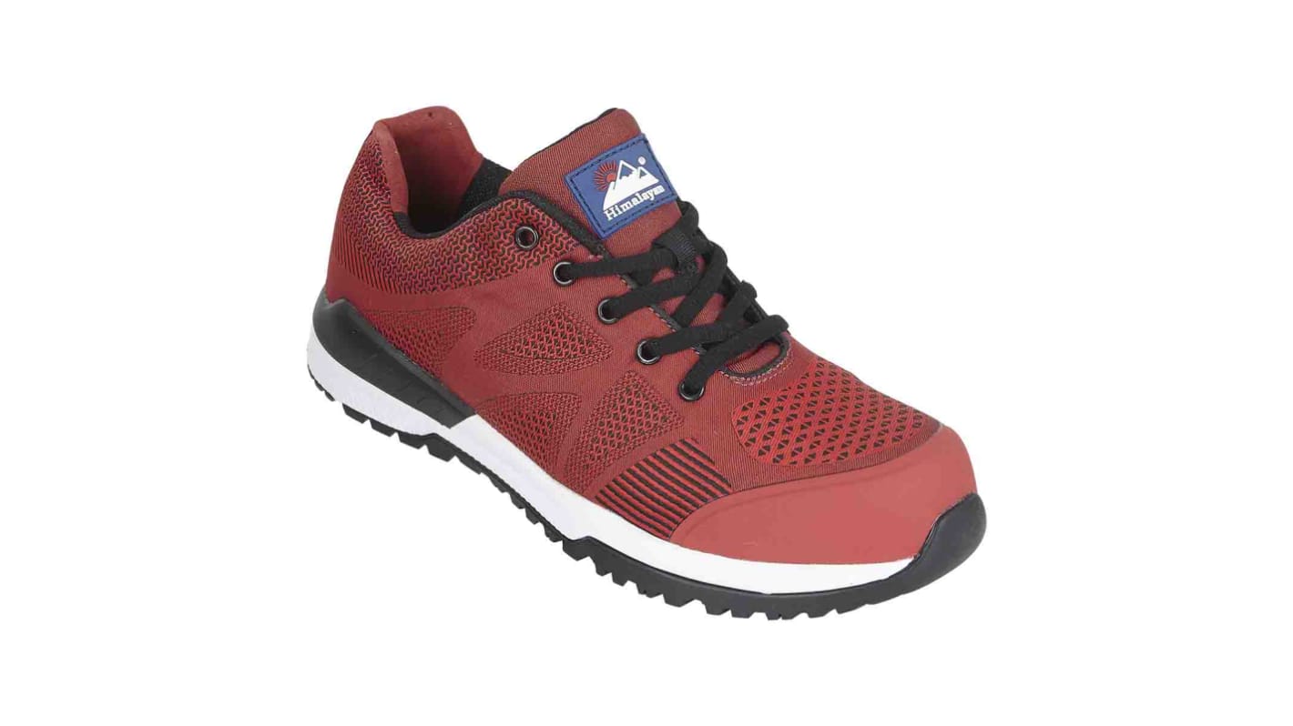 Himalayan 4313 Unisex Red Non Metallic  Toe Capped Safety Trainers, UK 3, EU 36