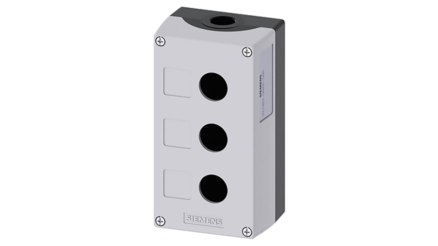 Siemens Grey Metal Push Button Enclosure - 22mm Diameter