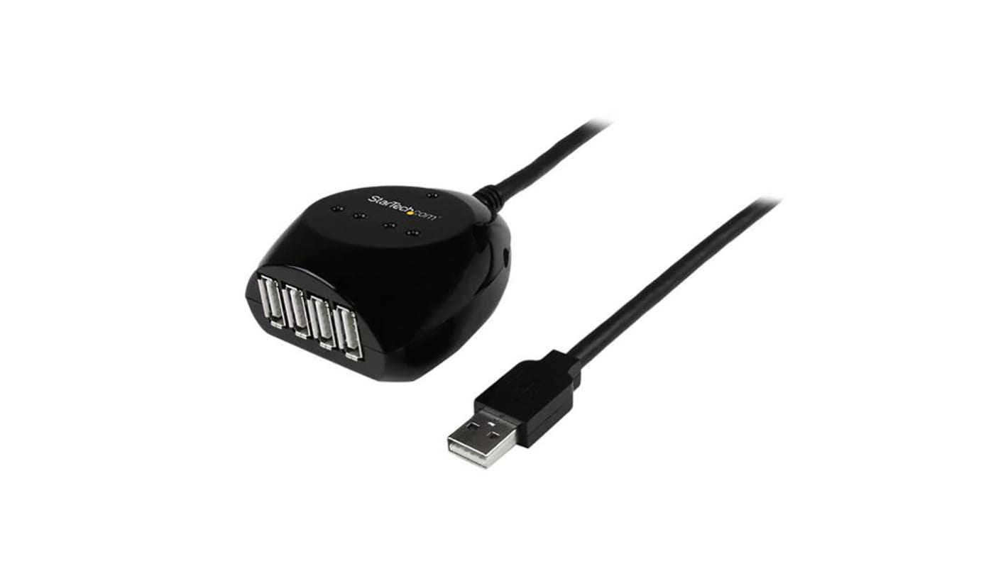 StarTech.com USB-Kabel, USBA / USB A x 4, 15m USB 2.0 Schwarz