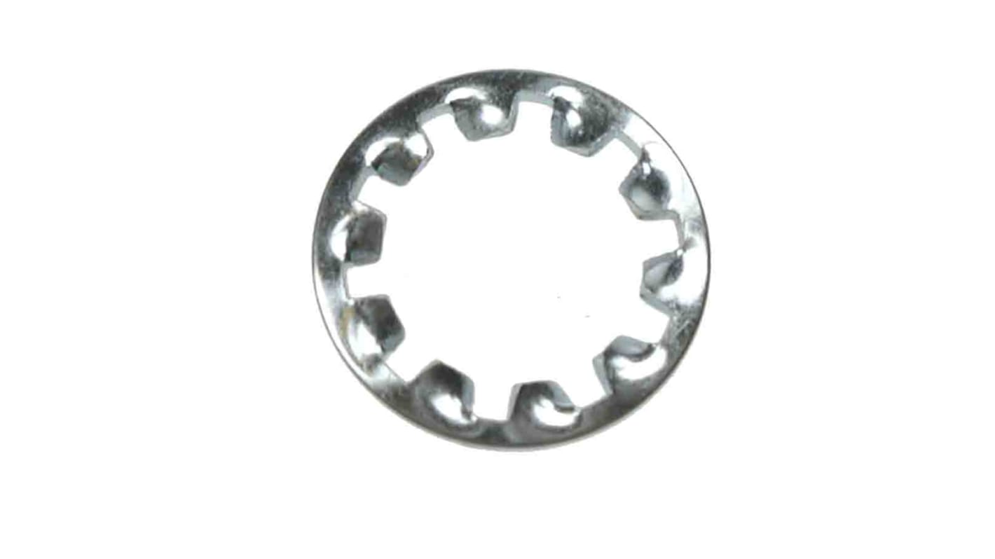 Bright Zinc Plated Steel Internal Tooth Washers, M16, DIN 6797J