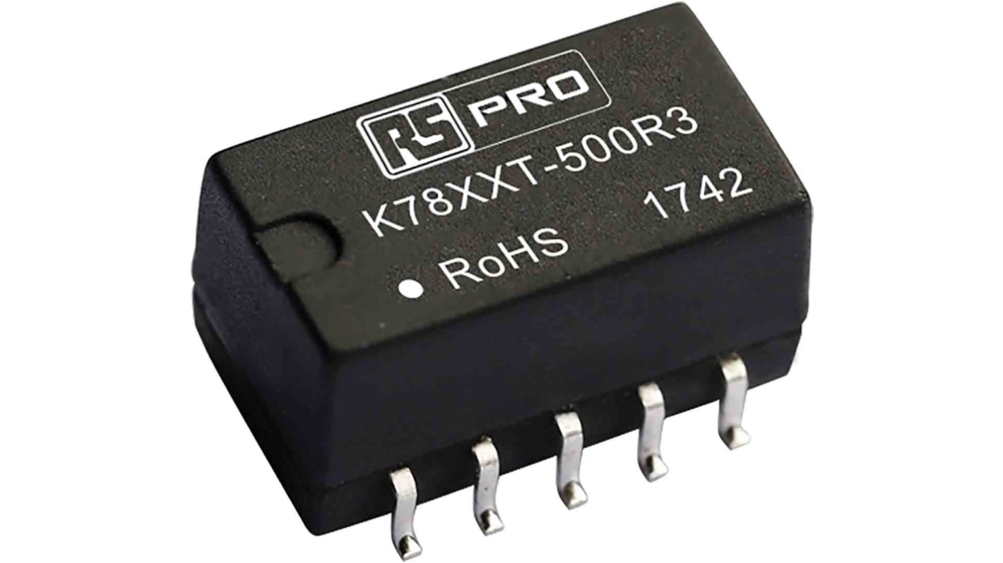 RS PRO Switching Regulator, Surface Mount, 3.3V dc Output Voltage, 4.75 → 36V dc Input Voltage, 500mA Output