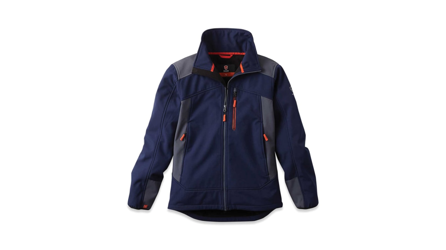 Parade OSTROV Herren Softshell Jacke, wasserdicht 94 % Polyester / 6 % Elastan Marineblau, Größe XL