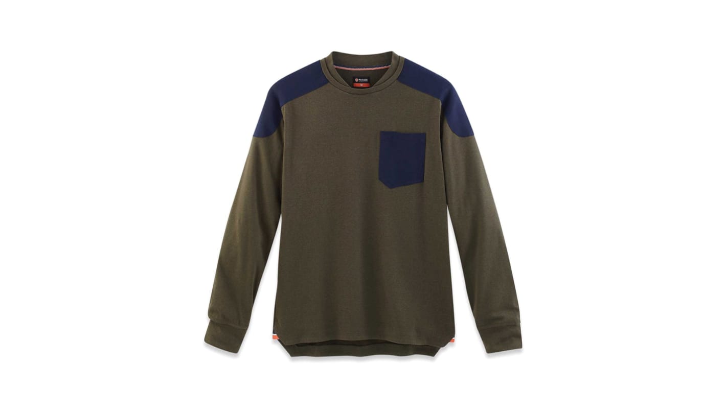 Parade Khaki Polyester Long Sleeve T-Shirt, UK- XXL, EUR- XXL