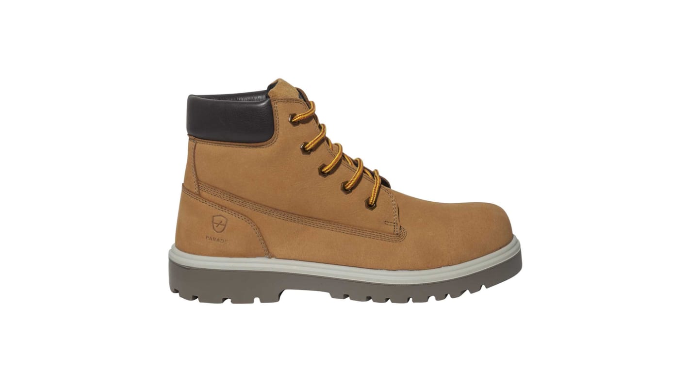 Parade WILLIS Beige, Black Composite Toe Capped Men's Ankle Safety Boots, UK 10, EU 44