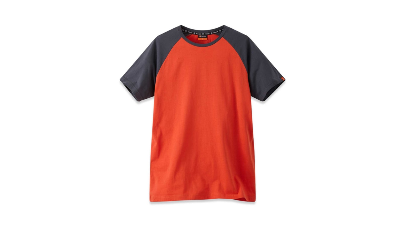 Parade Orange Cotton Short Sleeve T-Shirt, UK- L, EUR- L