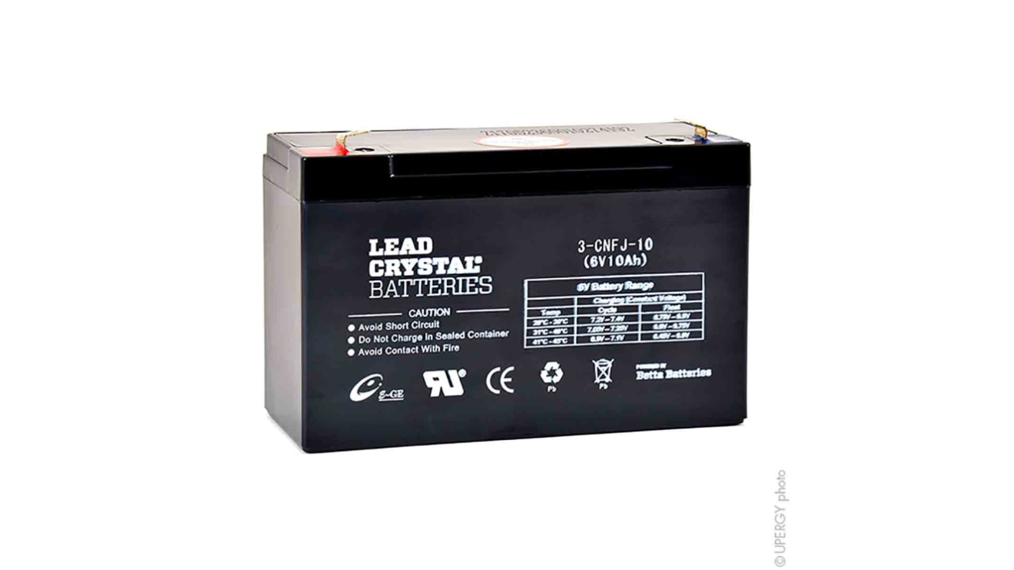 ENIX Energies 6V Standard Sealed Lead Acid Battery, 10Ah