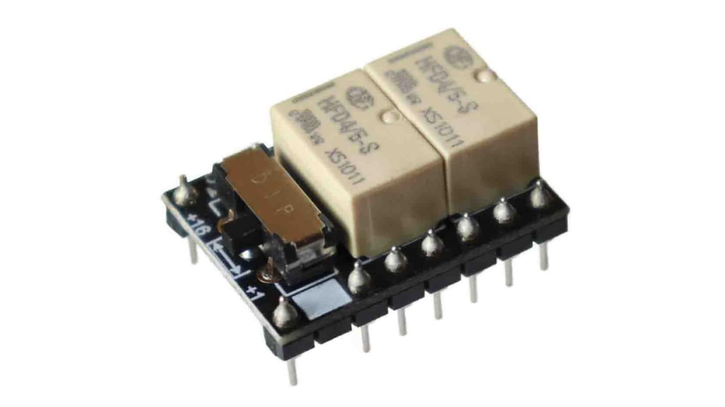 RS PRO Signalrelais Printrelais, 12V dc Spule, 4-poliger Wechsler, 2A, 250V / 220V, SMD