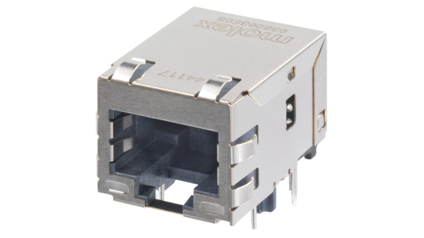 Molex 93626 Series Female RJ45 Connector, Panel Mount 8 -Way