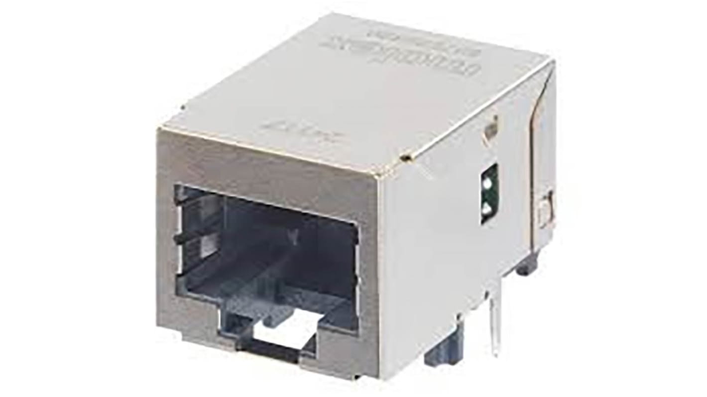 Molex 93753 Series Female RJ45 Connector, Panel Mount 8 -Way