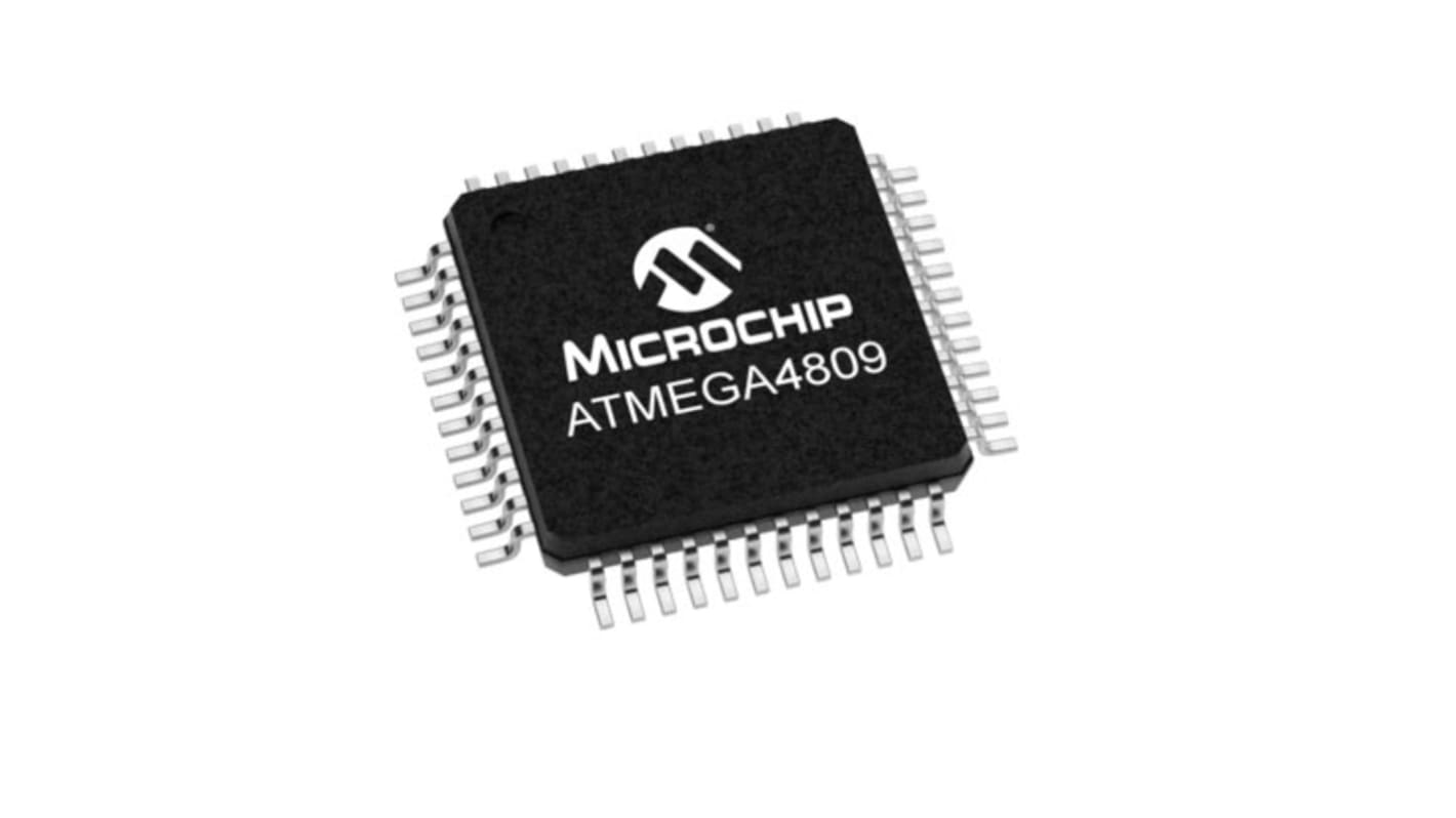 Microcontrollore Microchip, AVR, TQFP, ATmega, 48 Pin, Montaggio superficiale, 8bit, 20MHz