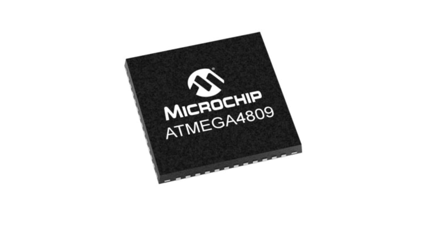 Microchip ATMEGA4809-MF, 8bit AVR Microcontroller, ATmega, 20MHz, 48 kB Flash, 48-Pin QFN