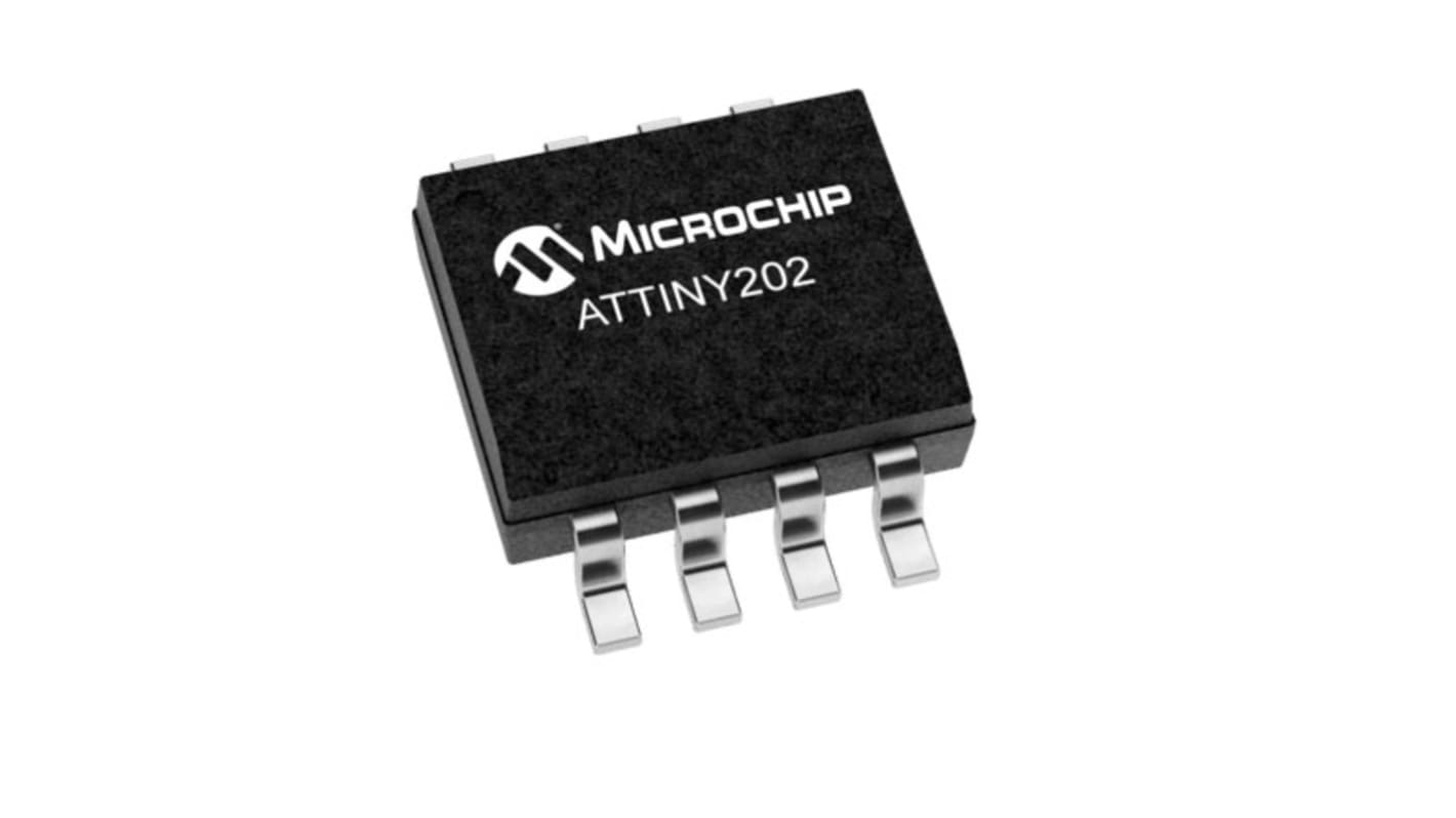 Microchip ATTINY202-SSN, 8bit AVR Microcontroller, ATtiny202, 20MHz, 2 kB Flash, 20-Pin SOIC